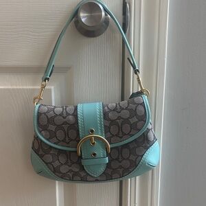 Coach tan and Blue Women's Bag